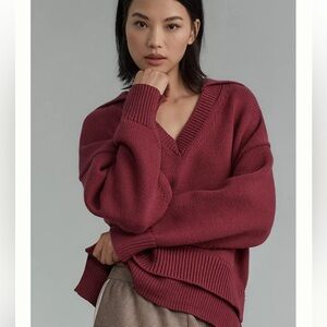 ✨NEW!✨ Anthropologie Maeve Layered Polo Sweater